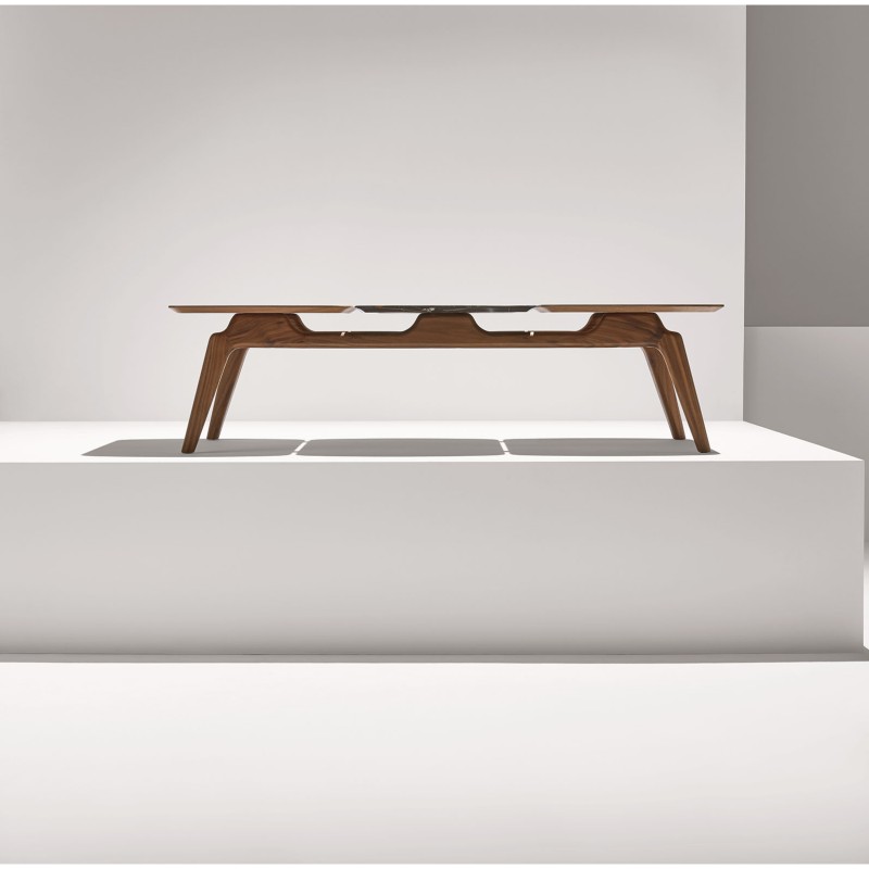 Mixta Trio Coffee Table S 2Walnut/1Marble slide 1