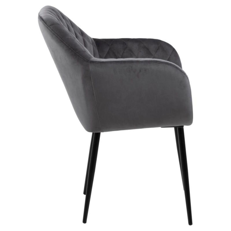 Обеденный стул Emilia dark grey slide 2