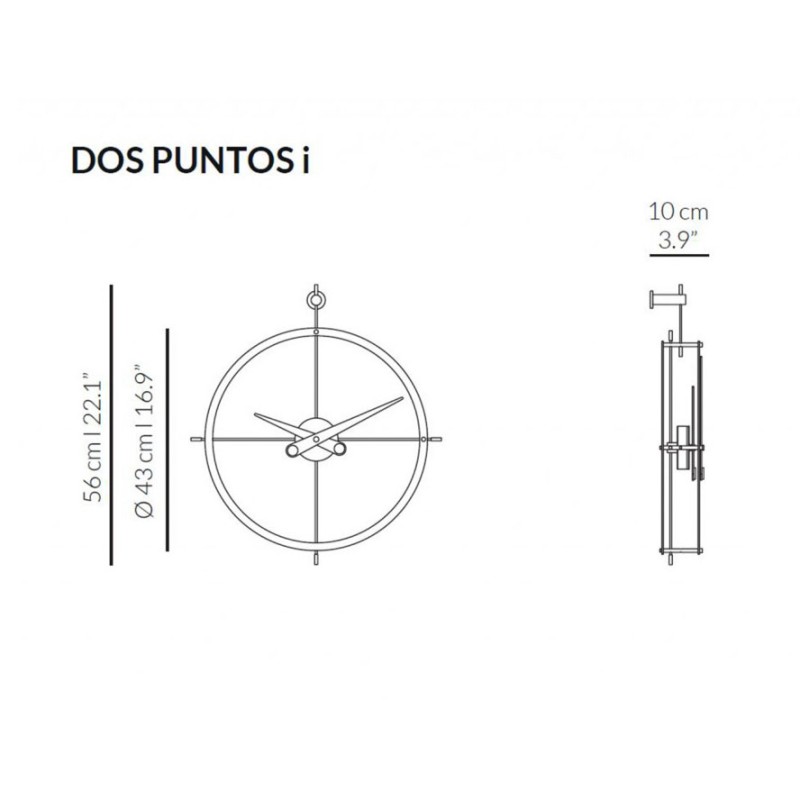 Настінний годинник 2 Puntos i slide 2