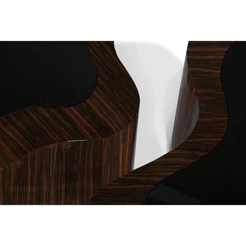 WAVE EBONY CENTER TABLE