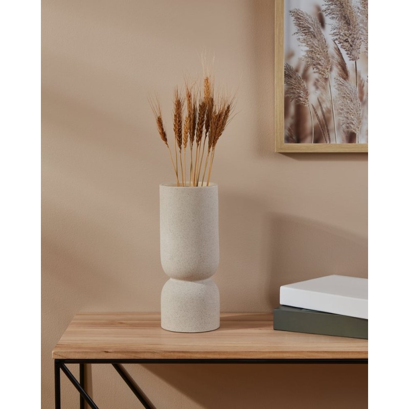 KERAMIKVASE BEIGE MIYOSHI