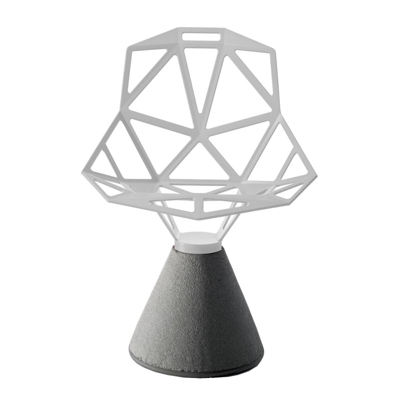 Chair_One Concrete base grey