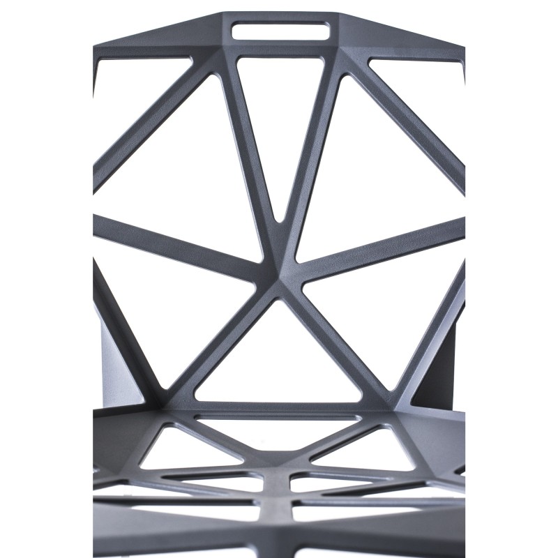 Chair_One grey anthracite / legs natural aluminium slide 4