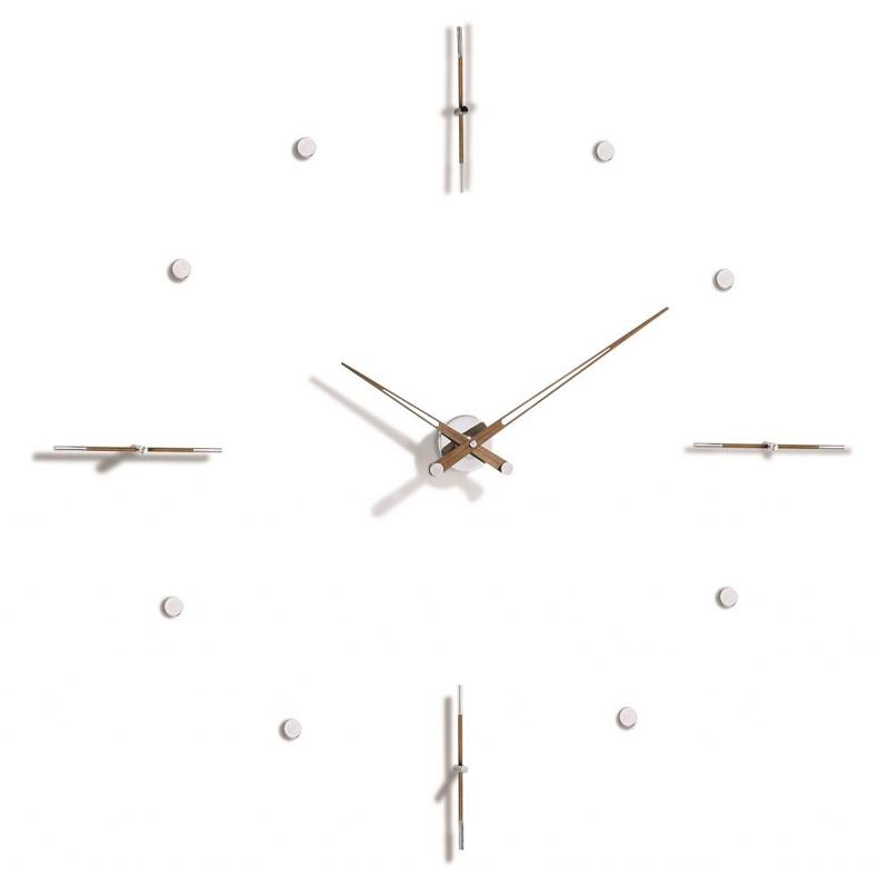 Настенные часы Mixto N 125 walnut/chrome