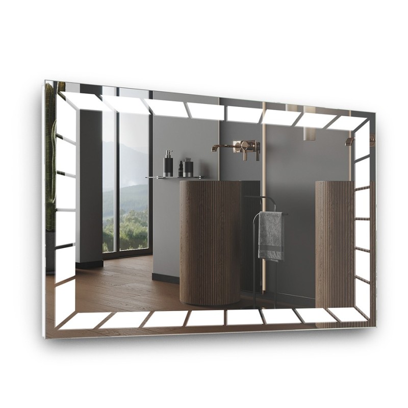 Зеркало StudioGlass BARTON с подсветкой прямоугольное