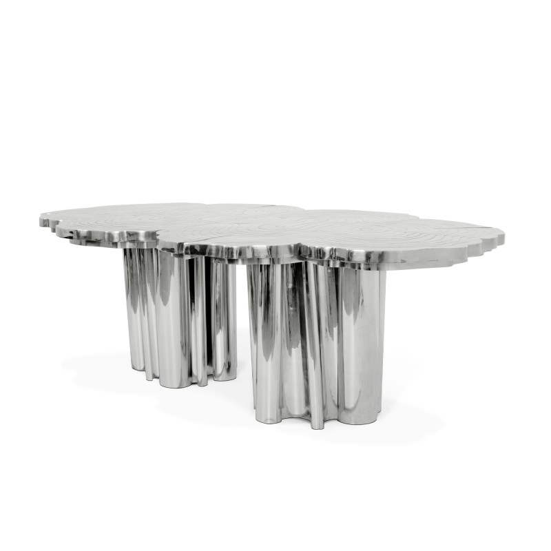 FORTUNA SILVER DINING TABLE slide 1