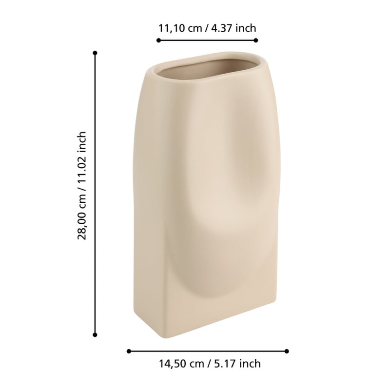 KERAMIKVASE BEIGE SHIMA slide 3