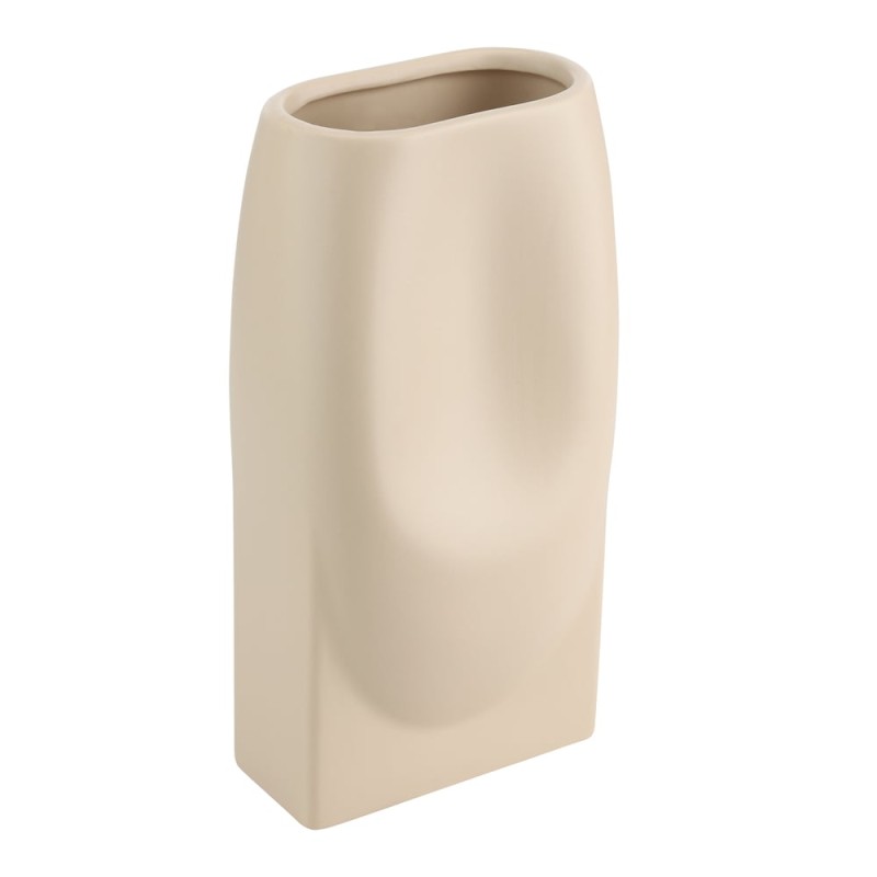 KERAMIKVASE BEIGE SHIMA
