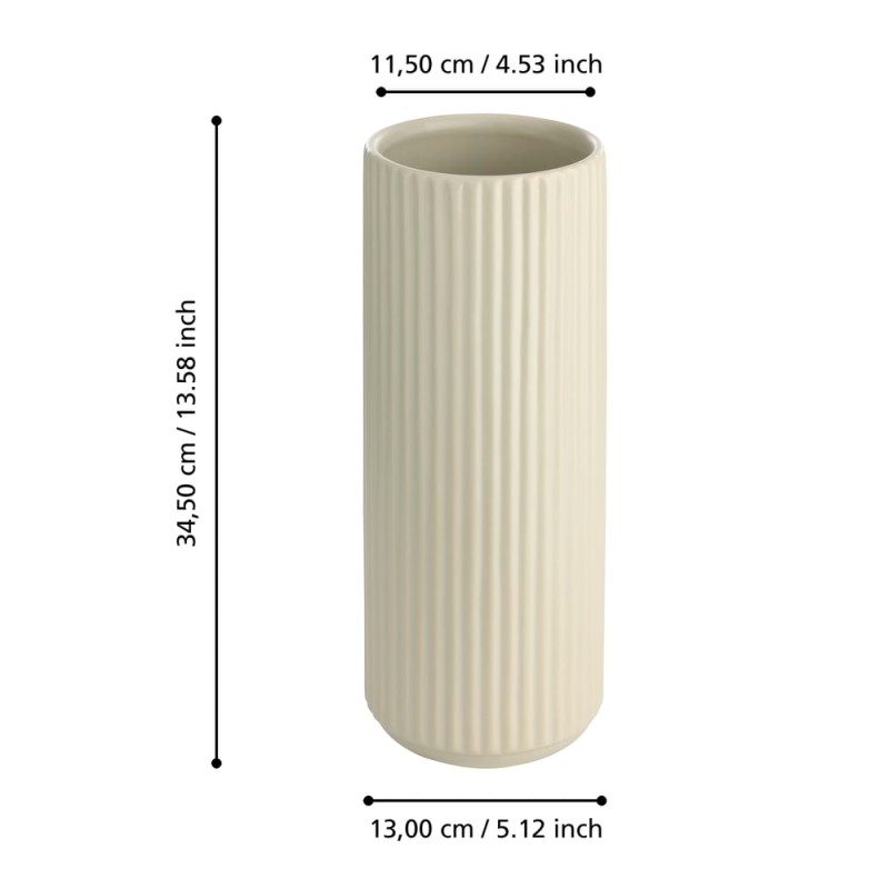KERAMIKVASE H-GRAU MITANE slide 2