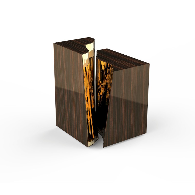 LAPIAZ EBONY SIDE TABLE