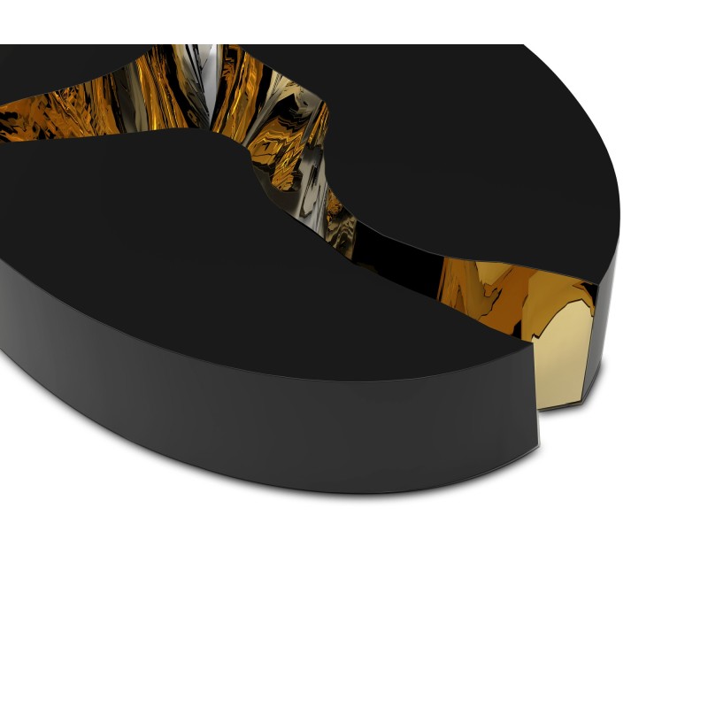 LAPIAZ OVAL BLACK CENTER TABLE slide 2