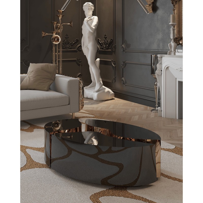 LAPIAZ OVAL BLACK CENTER TABLE slide 3