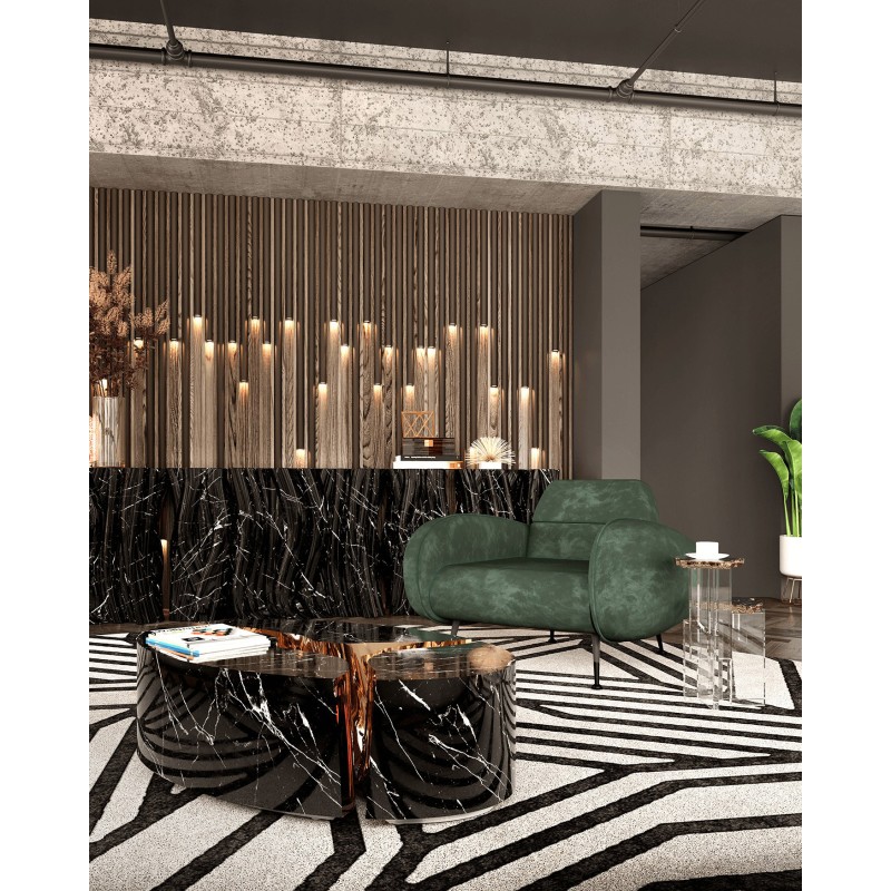 LAPIAZ OVAL BLACK CENTER TABLE slide 4