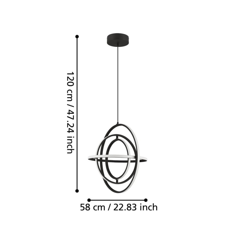 LED-HL Ø580 SCHWARZ/WS RETORNIO slide 2