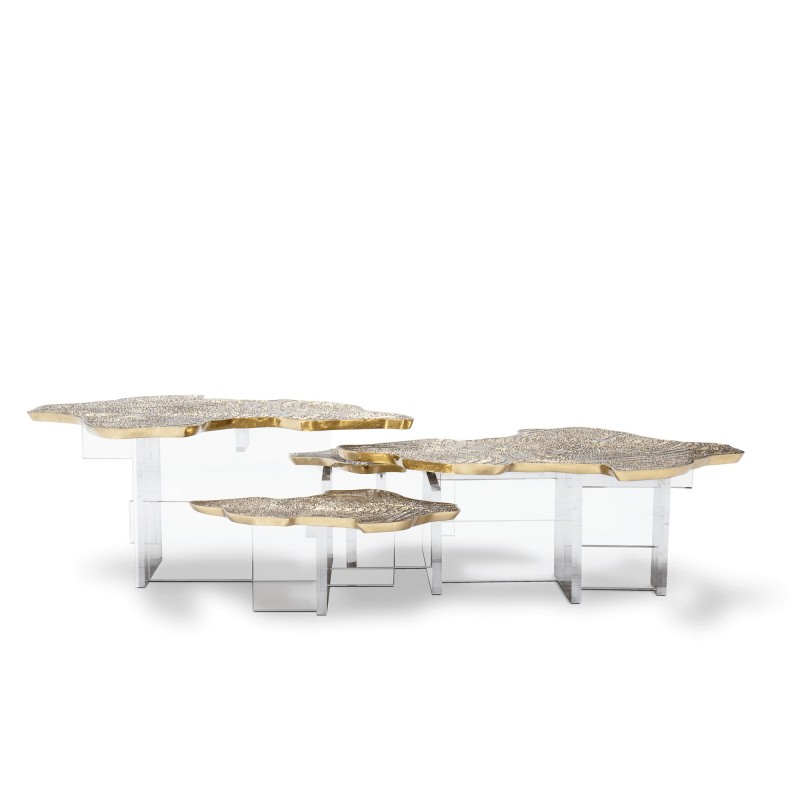 MONET BRASS CENTER TABLE