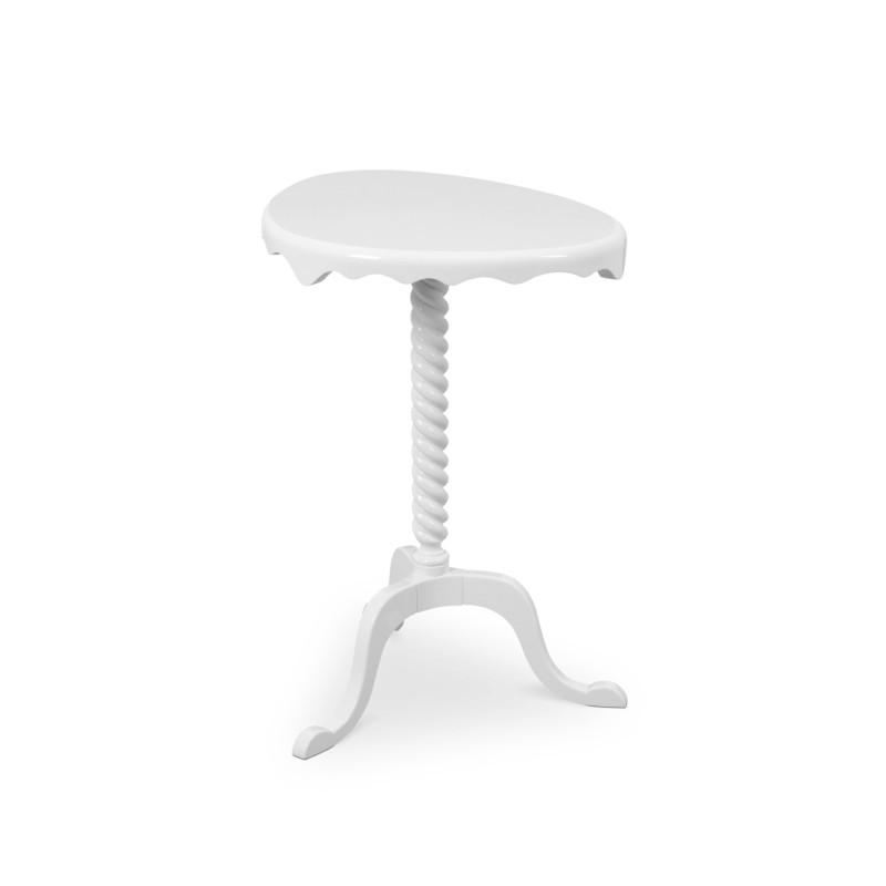 OTTOMAN WHITE SIDE TABLE slide 2