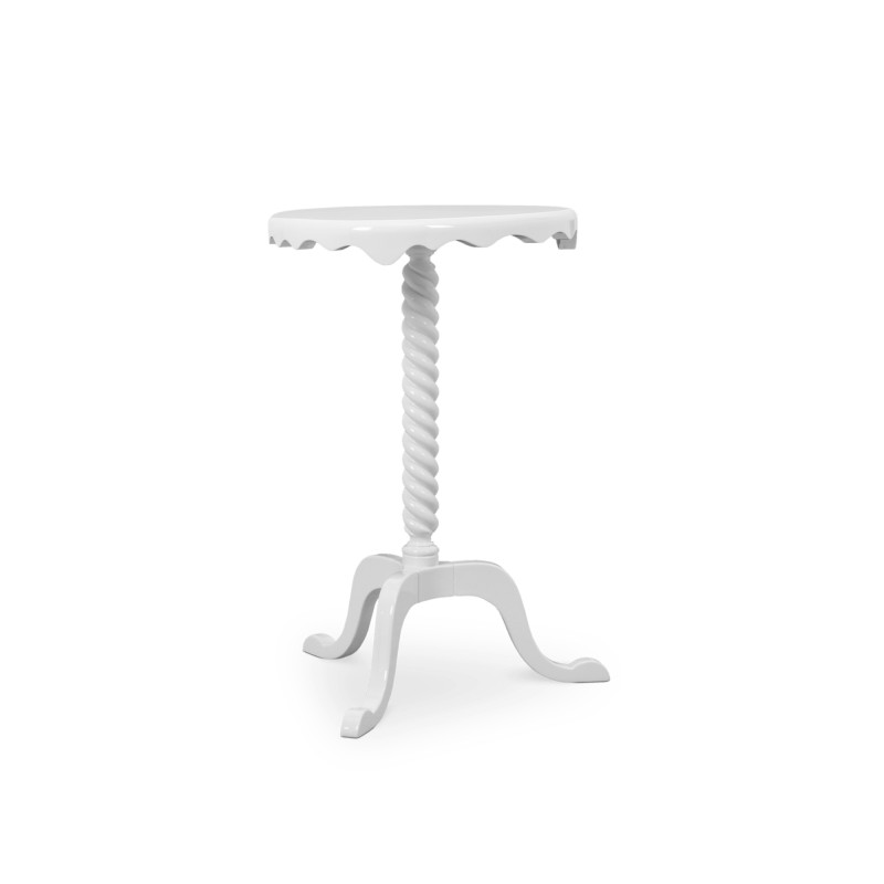 OTTOMAN WHITE SIDE TABLE slide 1