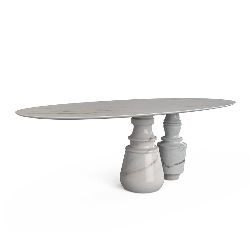 PIETRA OVAL ESTREMOZ DINING TABLE