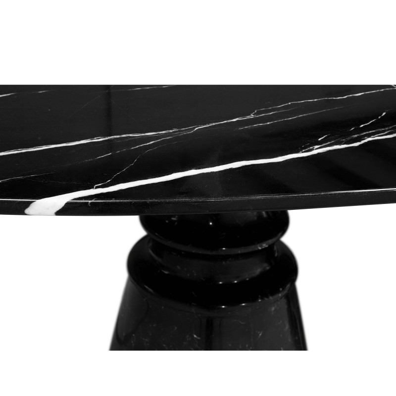 PIETRA OVAL XL NERO MARQUINA DINING TABLE slide 3