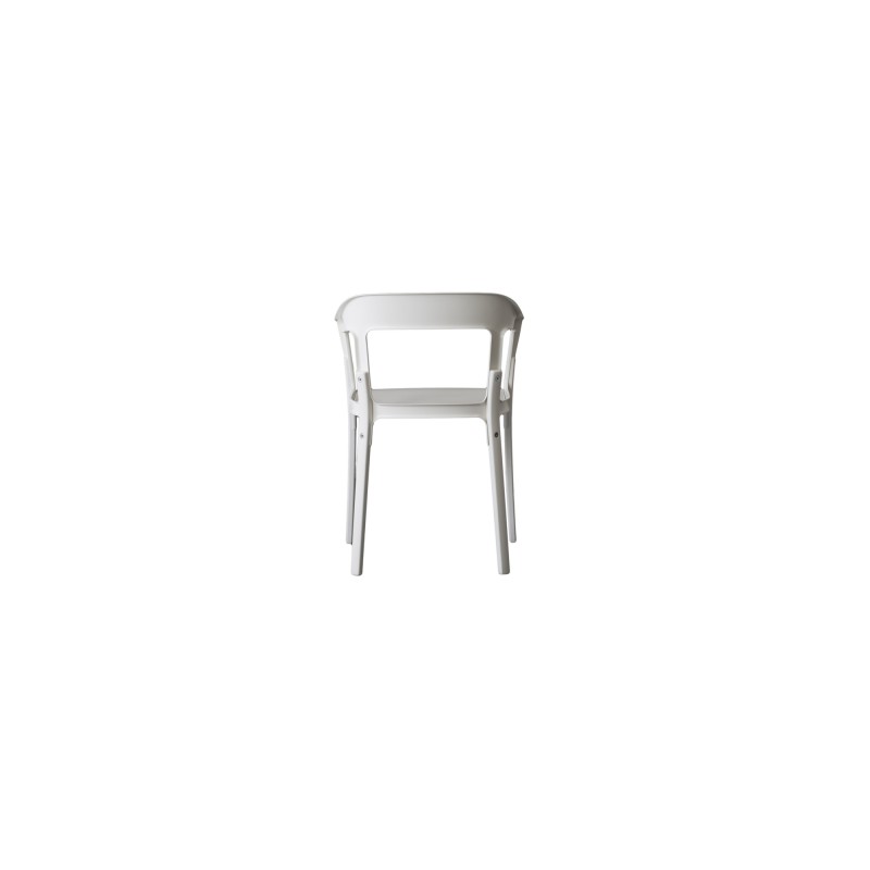 Steelwood White / Seat and Legs beech painted White slide 1