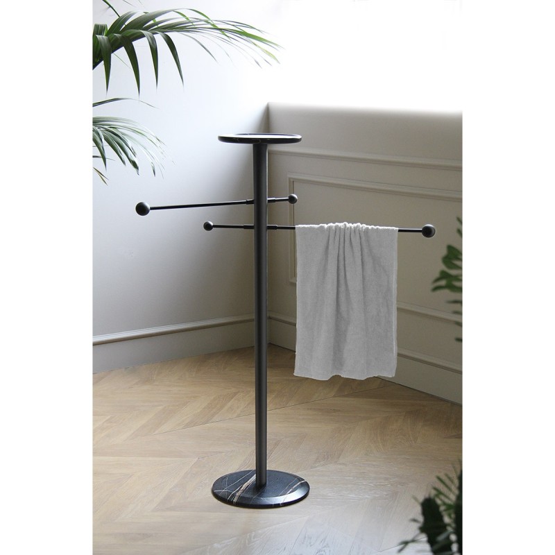 Towel Stand Black ash