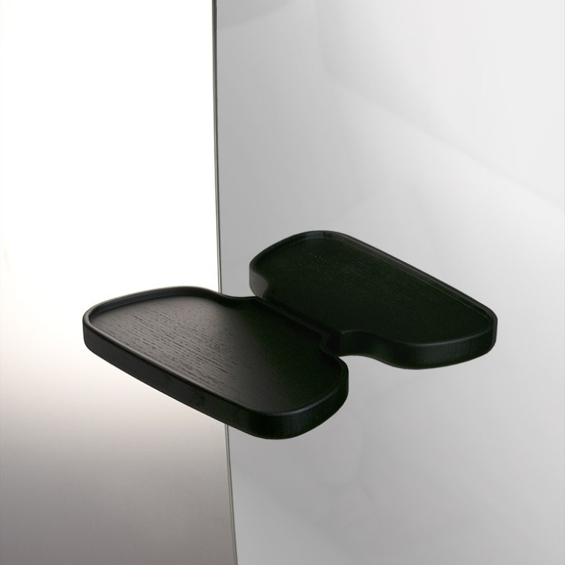 Wall Mirror Black Ash