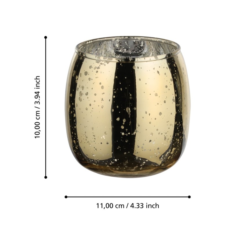 TEELICHTHALTER GOLD Ø110 H-100 BEZAMBY slide 2