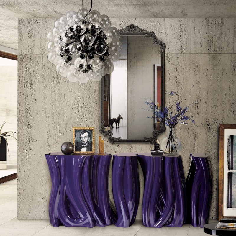 MONOCHROME PURPLE SIDEBOARD