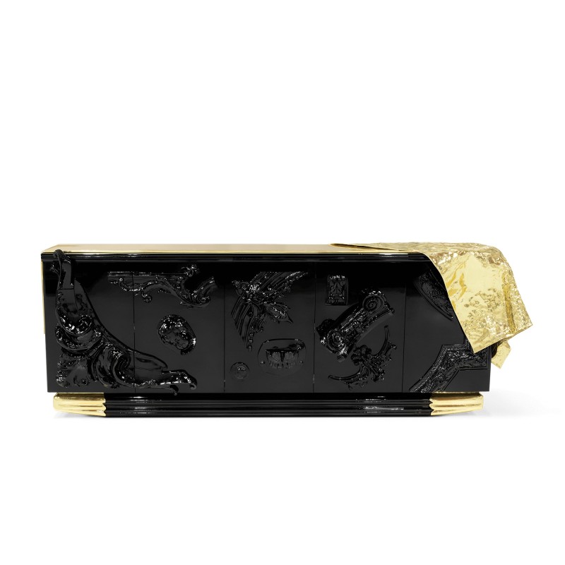 VOLTAIRE BLACK SIDEBOARD