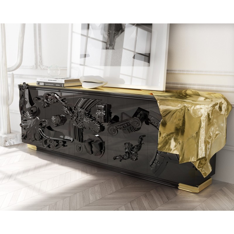 VOLTAIRE BLACK SIDEBOARD