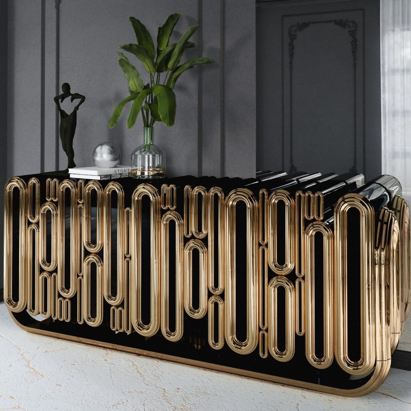 OBLONG GOLD SIDEBOARD