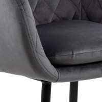 Обеденный стул Emilia dark grey slide 3