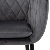 Обеденный стул Emilia dark grey slide 5