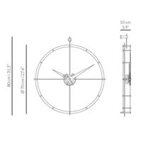 Настінний годинник Doble O N, дерево calabo slide 3