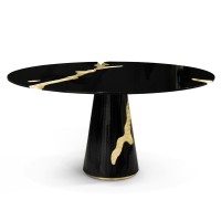 LAPIAZ BLACK DINING TABLE slide 1