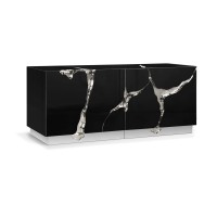 LAPIAZ BLACK SILVER SIDEBOARD slide 1