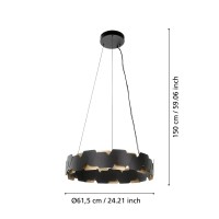 LED-HL Ø600 SW M.DEKOR GOLD ALTAGRACIA slide 3