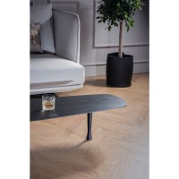 Long coffee table Black ash slide 2