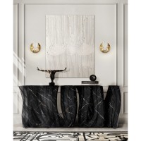 MONOCHROME FAUX-MARBLE SIDEBOARD slide 6