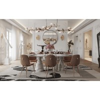 PIETRA OVAL ESTREMOZ DINING TABLE slide 3