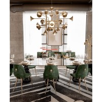 PIETRA OVAL XL NERO MARQUINA DINING TABLE slide 4