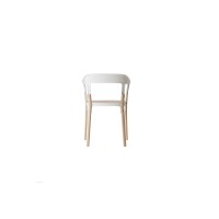 Steelwood White / Seat and Legs Beech natural slide 1