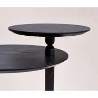 Vaivén Side Table Black ash/Sahara Noir marble slide 1