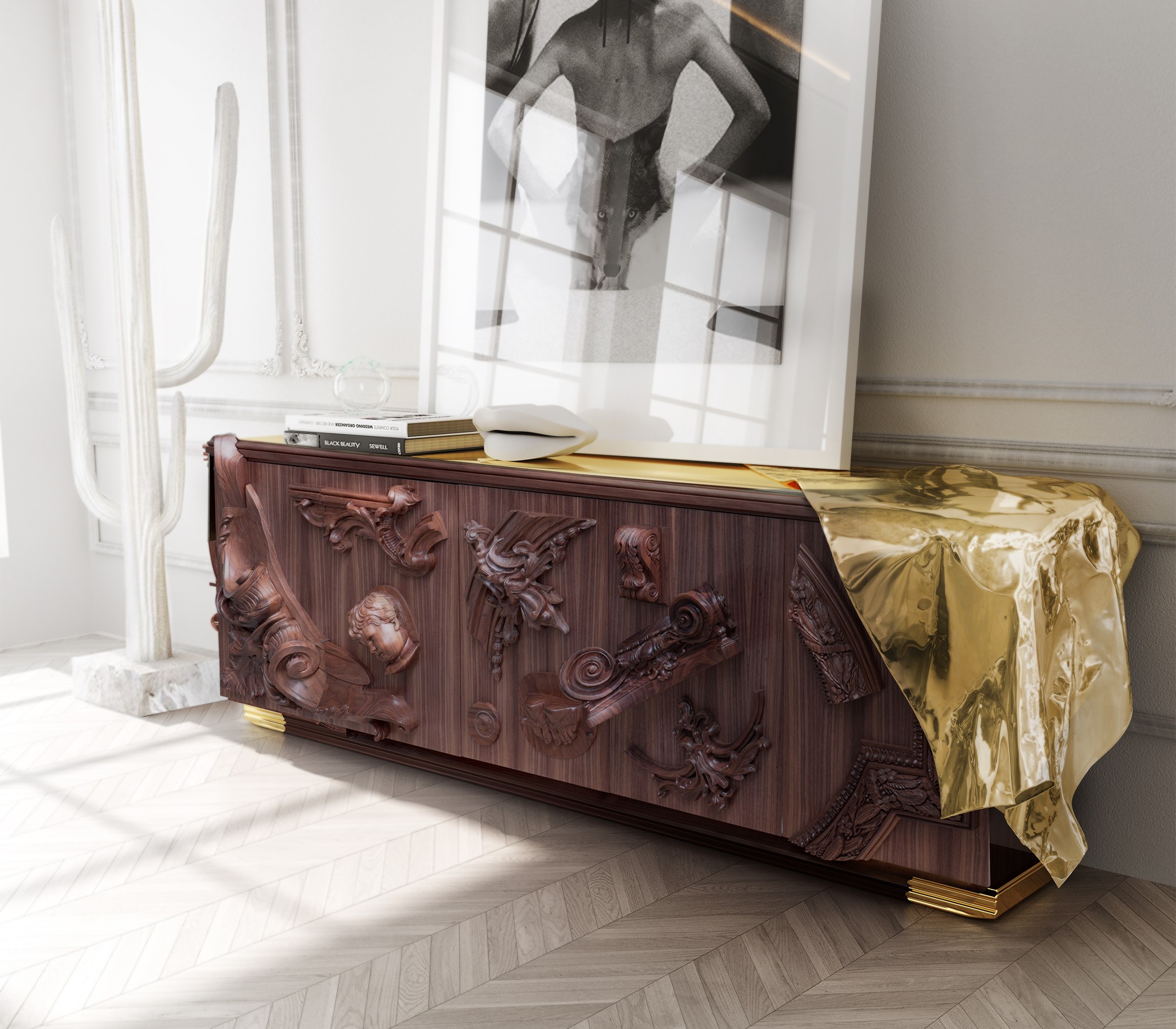 VOLTAIRE WALNUT SIDEBOARD